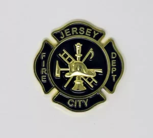 New Jersey fire department lapel pin