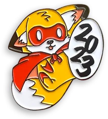 Step 3: Finished anime character lapel pin with vibrant colors and detailed craftsmanship.