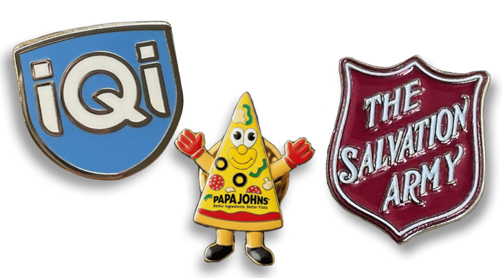 Custom business pins and corporate lapel pins with company logo